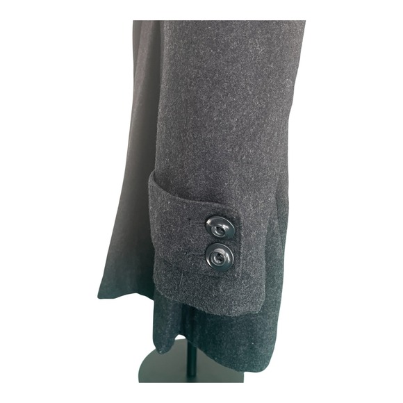 Vintage Charles Klein Wool Blend Double Breasted Gray Coat Women's size Large - Picture 13 of 16